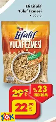 ETİ LİFALİF YULAF EZMESİ ETİ LİFALİF YULAF EZMESİ